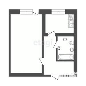 1-к квартира, вторичка, 36м2, 3/9 этаж