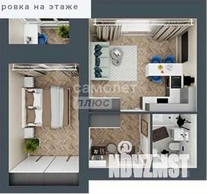2-к квартира, вторичка, 43м2, 6/9 этаж