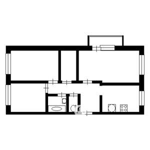 3-к квартира, вторичка, 76м2, 8/9 этаж